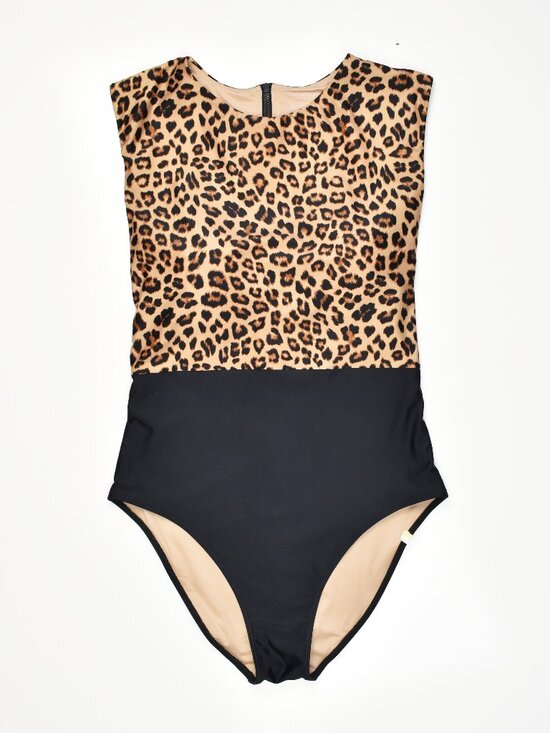 summersalt Other - Summersalt The Surf Leopard Black One Piece Swimsuit - 8